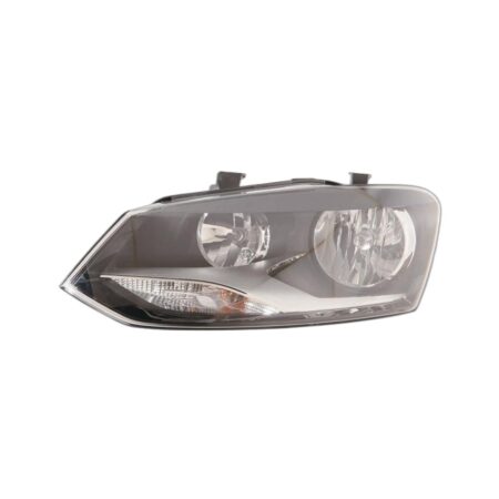 Faro Anteriore Sinistro Volkswagen Polo 2009-2013 - Comfort/Higt Line Modello Hella Con Motore Elettrico Incluso Cornice Cromata