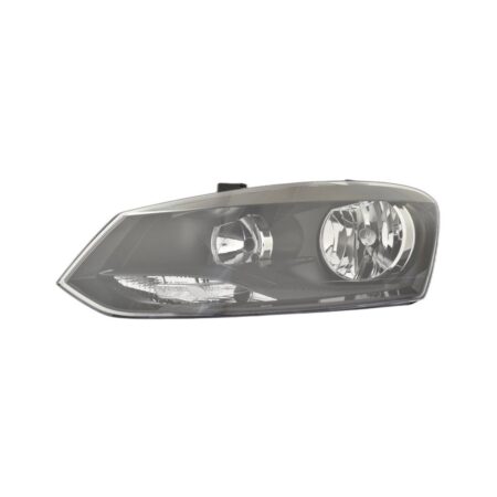 Faro Anteriore Sinistro Volkswagen Polo 2014-2016 - Comfort/Highline Modello Hella Con Motore Elettrico Incluso Cornice Nera