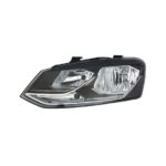 Faro Anteriore Sinistro Volkswagen Polo 2014-2016 - Parabola Nera Con Motore