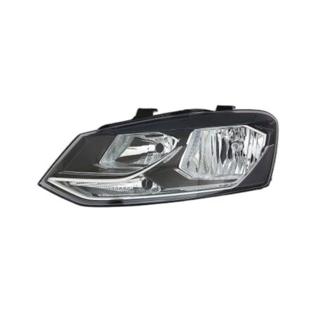 Faro Anteriore Sinistro Volkswagen Polo 2014-2016 - Parabola Nera Con Motore