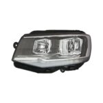 Faro Anteriore Sinistro Volkswagen T6 2015+ - Parabola Nera Bordo Cromato (H7-H7) Con Motore