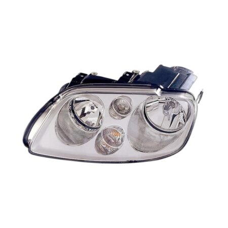 Faro Anteriore Sinistro Volkswagen Touran 2003-2005 - Parabola Cromata – Con Motorino Modello Al