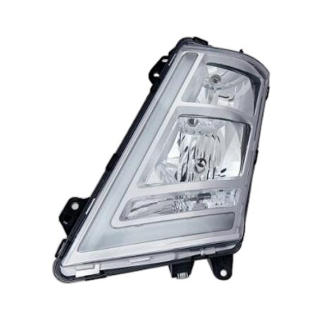 Faro Anteriore Sinistro Volvo Truck Fh12 - Fh13 - Fh16 2013+ - LED - Parabola Cromata – Manuale Parabola Cromata Con Luce Diurna A Led
