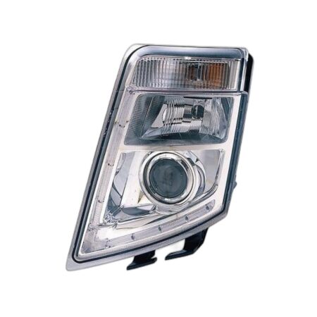 Faro Anteriore Sinistro Volvo Truck Fh16 2008-2019 - LED - Parabola Cromata - Manuale