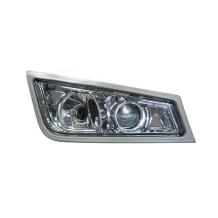 Fendinebbia Destro Volvo Truck Fh16 2008-2012 - Parabola Cromata – Con Luce Ausiliare (H3/H7) Parabola Cromata
