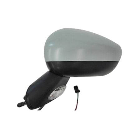 Specchietto Retrovisore Destro Citroen C3 2010+ – Elettrico, Riscaldato, con Freccia, Sonda Temp., Base Nera, 9 Pin, Verniciabile