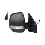 Retrovisore Destro FIAT Doblo' 2015+ - Meccanico Con Fanalino Modello Cargo Nero 2Pin