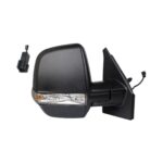 Retrovisore Destro FIAT Doblo' 2015+ - Meccanico Con Fanalino Modello Cargo Nero Con Sonda 4Pin