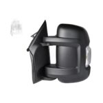 Retrovisore Destro FIAT Ducato 06' El. Term. Braccio Corto C/Fan. Bulbo Bianco 16W Ant. Radio Am/Fm 8+1Pin