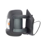 Retrovisore Destro FIAT Ducato 2006+ - Elettrico Termico Ribaltabile Braccio Corto Con Fanalino Bulbo Arancio 16W 10Pin