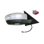 Retrovisore Destro Ford S-Max 2006+ - Elettrico Termico Ribaltabile Con Fanalino E Luce Cortesia Con Primer Connettore 12 Fori (8Pin)