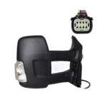 Retrovisore Destro Ford Transit 2020+ - Elettrico Termico Con Fanalino Bianco Braccio Lungo Nero 5W 6Pin