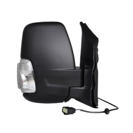 Retrovisore Destro Ford Transit 2020+ - Manuale Con Fanalino Bianco Braccio Corto Nero 5W 2Pin