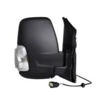 Retrovisore Destro Ford Transit 2020+ - Manuale Con Fanalino Bianco Braccio Corto Nero 16W 2Pin