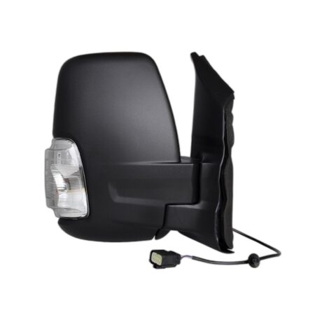 Retrovisore Destro Ford Transit 2020+ - Manuale Con Fanalino Bianco Braccio Corto Nero 16W 2Pin