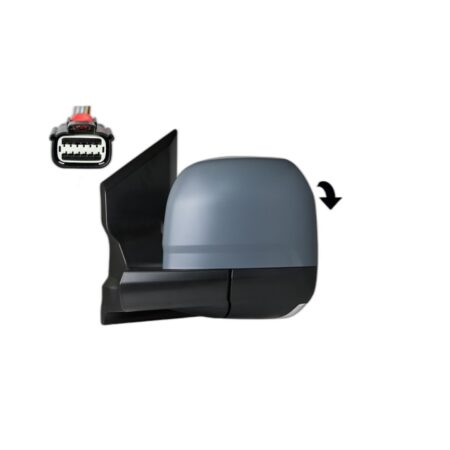 Specchietto Retrovisore Destro Ford Transit / Ford Tourneo Custom 2023+ – Elettrico, Riscaldato, Angolo Cieco, Sonda Temp., 11+1 Pin