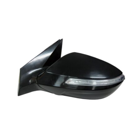 Retrovisore Destro Hyundai I-40 2011+ - Elettrico Termico Ribaltabile Con Fanalino Nera Liscia