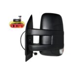 Retrovisore Destro Iveco Daily 2014-2018 - 4X4 Manuale Con Fanalino(W16W) Braccio Corto Nero 4+2Pin