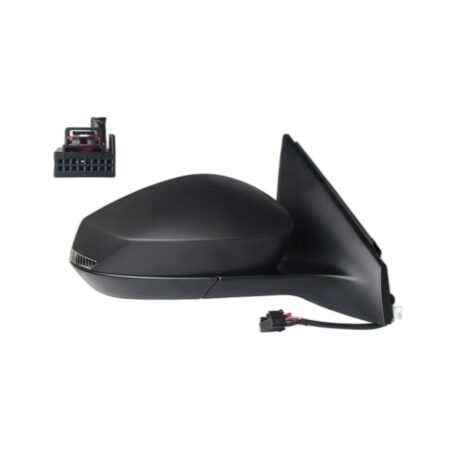 Retrovisore Destro Skoda Fabia 2021+ - Elettrico Termico Con Fanalino A Led Nero 6Pin