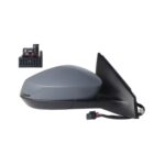 Retrovisore Destro Skoda Fabia 2021+ - Elettrico Termico Ribaltabile Con Fanalino A Led Con Primer 8Pin
