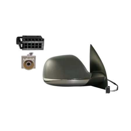 Retrovisore Destro Volkswagen Amarok 2016+ - Elettrico Termico Ribaltabile 7Pin Con Primer Base Cromata Con Radio System
