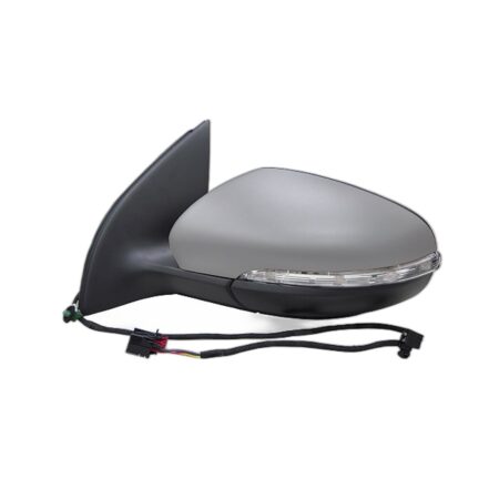 Specchietto Retrovisore Destro Volkswagen Golf Vi 2008+ – Elettrico, Riscaldato, con Freccia, Memoria, 11 Pin, Verniciabile