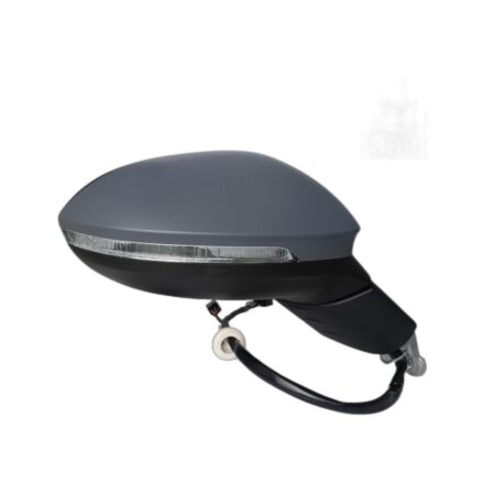 Retrovisore Destro Vw Golf Viii 2020+ - Elettrico Termico Ribaltabile Memoria Con Fanalino E Luce Cortesia Primer 13+3Pin Lane Assist