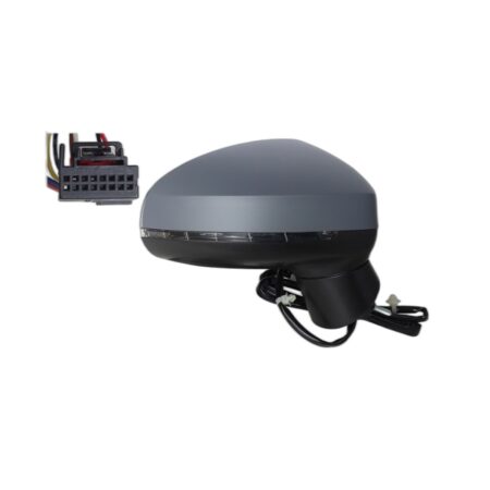 Retrovisore Sinistro Audi A1 2010-2013 - Elettrico Termico Ribaltabile Con Fanalino Con Primer 8Pin Asferica