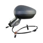 Retrovisore Sinistro Citroen C3 2010-2015 - Elettrico Termico Ribaltabile Con Fanalino Base Cromata Con Primer 9Pin