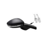 Retrovisore Sinistro Citroen C3 2018+ - Meccanico Con Fanalino Nero 2Pin