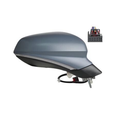 Specchietto Retrovisore Sinistro Cupra Formentor 2020+ – Elettrico, Riscaldato, Ripiegabile, con Freccia, Luce Cortesia, 9 Pin, Verniciabile
