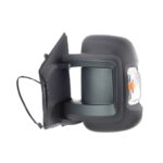 Retrovisore Sinistro FIAT Ducato 2006+ - Elettrico Termico Ribaltabile Braccio Corto Con Fanalino Bulbo Arancio 16W 10Pin