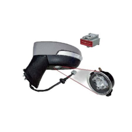 Specchietto Retrovisore Sinistro Ford Ecosport 2019+ – Elettrico, Riscaldato, Ripiegabile, con Freccia, Luce Cortesia, Asferico, 10 Pin, Verniciabile