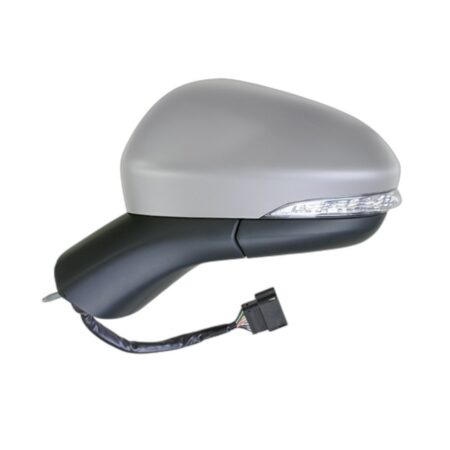 Specchietto Retrovisore Sinistro Ford Mondeo 2014+ – Elettrico, Riscaldato, con Freccia, Asferico, Base Nera, 6 Pin, Verniciabile