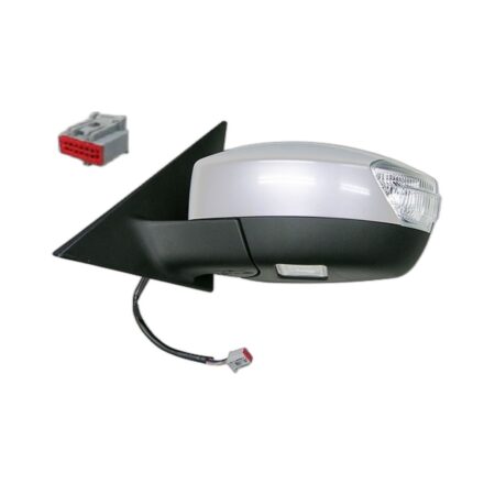 Specchietto Retrovisore Sinistro Ford S-Max 2006+ – Elettrico, Riscaldato, Ripiegabile, con Freccia, Luce Cortesia, Asferico, 8 Pin, Verniciabile (Variante B)