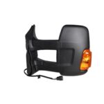 Retrovisore Sinistro Ford Transit 2014-2019 - Elettrico Termico Con Fanalino Arancio Braccio Lungo 16W Nero 6Pin