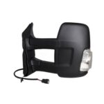 Retrovisore Sinistro Ford Transit 2014-2019 - Elettrico Termico Con Fanalino Bianco Braccio Lungo 5W Nero 6Pin