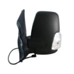 Außenspiegel Links Ford Transit 2014+ – Elektrisch, Beheizt, Klappbar, mit Blinker, 8-polig, Schwarz (Variante A)