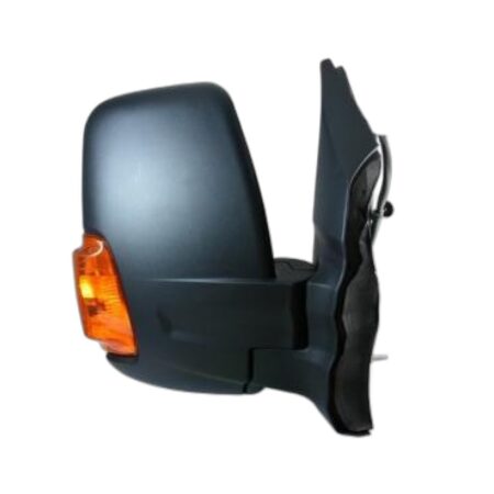 Specchietto Retrovisore Sinistro Ford Transit 2014+ – Elettrico, Riscaldato, Ripiegabile, con Freccia, 8 Pin, Nero (Variante B)