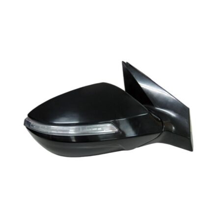 Retrovisore Sinistro Hyundai I-40 2011+ - Elettrico Termico Con Fanalino Nera Liscia Asferica
