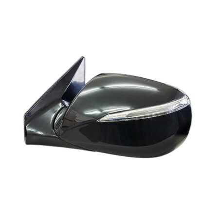 Retrovisore Sinistro Hyundai Santafe' 2012-2014 - Elettrico Termico Ribaltabile Con Fanalino Nero Verniciabile 9Pin