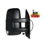 Retrovisore Sinistro Iveco Daily 2014-2018 - 4X4 Manuale Con Fanalino(W16W) Braccio Corto Nero 4+2Pin