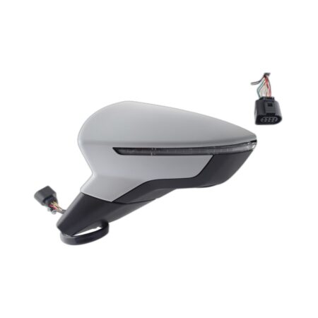 Specchietto Retrovisore Sinistro Seat Arona 2017+ / Seat Ibiza 2017+ – Elettrico, Riscaldato, Ripiegabile, con Freccia, 8 Pin, Verniciabile