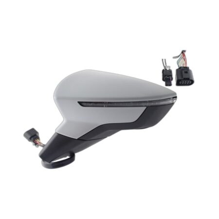 Specchietto Retrovisore Sinistro Seat Arona 2017+ / Seat Ibiza 2017+ – Elettrico, Riscaldato, Ripiegabile, con Freccia, Angolo Cieco, 10 Pin, Verniciabile
