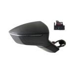 Retrovisore Sinistro Seat Ateca 2016+ - Elettrico Termico Con Fanalino Nero 6Pin