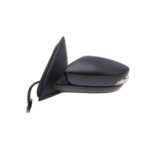 Retrovisore Sinistro Skoda Fabia 2015-2020 - Elettrico Termico Nero 6Pin Con Fanalino