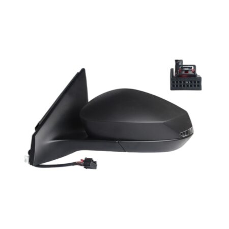 Retrovisore Sinistro Skoda Fabia 2021+ - Elettrico Termico Con Fanalino A Led Nero 6Pin