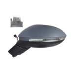Retrovisore Sinistro Volkswagen Id.3 2020+ - Elettrico Termico Ribaltabile Con Fanalino E Luce Di Cortesia A Led Con Primer 9Pin Asferica