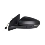 Retrovisore Sinistro Volkswagen Polo 2017+ - Meccanico Con Fanalino 2Pin Nero Asferica