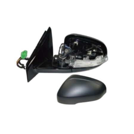 Specchietto Retrovisore Sinistro Volvo V40 2012+ – Elettrico, Riscaldato, Ripiegabile, con Freccia, Luce Cortesia, Sonda Temp., Asferico, 10 Pin, Verniciabile
